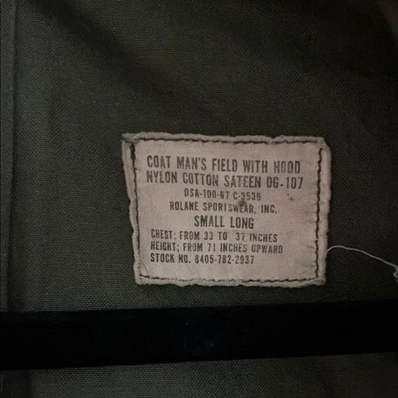 Men's Olive Green Military Jacket - Picture 2 of 9